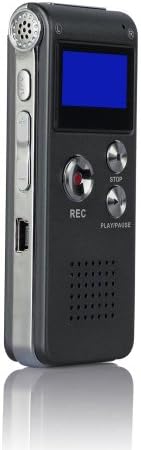 VIPstore® 8GB Steel Digital Voice Sound Phone Recorder Dictaphone MP3 Player Audio Record with Built-in Lithium Battery (gray)