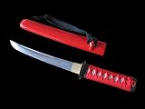Hand Forged 10 Folded 1024 Layer Functional Red Tanto #129