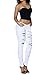 Fandsway Women's Fashion Comfort Casual Ripped Denim Skinny Jean Full Length Collection
