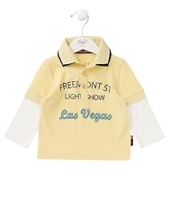 Long Sleeve Yellow Double Layer Polo