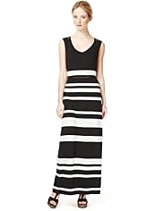 Autograph Striped Maxi Dress with Belt