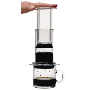 Click here to buy AeroPress Coffee and Espresso Maker with Bonus 350 Micro Filters by Aerobie.