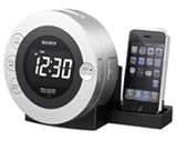 Sony ICF CD3 IP CD Uhrenradio und Apple iPod Docking Funktion silber