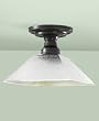 Martha Stewart 1-Light Textured Flush-Mount Lamp