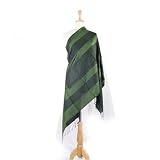 Olive N Figs 100% Silk Rectangle Design Earthy Green Shawl/Wrap