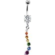 Rainbow Gem Journey Belly Ring