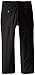 Calvin Klein Boys Flat-Front Bi-Stretch Dress Pant, Straight Leg Fit & Hemmed Bottom, Belt Loops & Functional Front Pockets, Black, 4