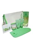 Green Tea Revitalize by Elizabeth Arden for Women - 6 Pc Gift Set 3.3oz EDT Spray, 1.7oz Warming Hand  Foot Scrub, 1.7oz Hand  Foot Moisture Therapy, 1.7oz Renewing Body Scrub, Moisturizing Socks, Bag