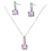 Sterling Silver CZ Necklace Set