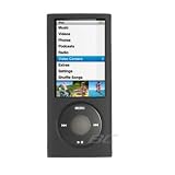 Crystal Hard Rubberized BLACK Cover Case for Ipod Nano 5th Generation [WCP177]
