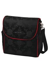 Petunia Pickle Bottom Black Orchid Diaper Bag