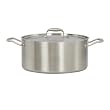 American Kitchen Tri-Ply Stainless-Steel 6-Quart Covered Dutch Oven