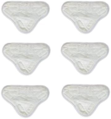 oCean Trading New Set Of 6 Microfibre Steam Mop Floor Washable Replacement Pads For H2O H20 X5