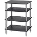 Black & Silver Hi Fidelity Series 4-Shelf System