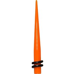 6 Gauge Acrylic Orange Taper