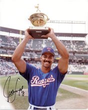 Signed Gonzalez, Juan (Texas Rangers) 8x10 Photo