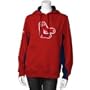 Majestic Boston Red Sox Ladies Red Pure V Hoody Sweatshirt (Large)