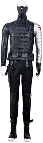 Ace Deluxe 1:1 Men's Captain America Winter Soldier Bucky Costume Custom Size (S)