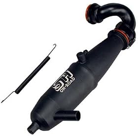SH 1 8 On Road Tuned Pipe System - Black from Car Radio Systems