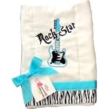 Personalized Baby Boy Rockstar Burp Cloth