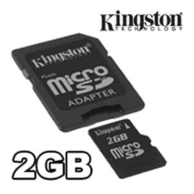 Click here to buy Kingston 2GB micro SD Card with SD Card Adapter - Retail Package by Kingston.