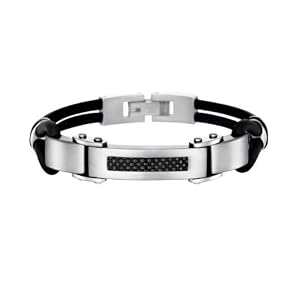 Lotus LS1182 - 2/1 - Pulsera de hombre de acero inoxidable, 22 cm