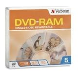 Verbatim - 5 x DVD-RAM - 4.7 GB 5x - slim jewel case - storage media