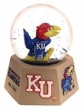 Kansas Jayhawks Musical Snow Globe with Collegiate Mascot