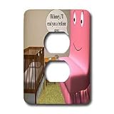 Londons Times Funny Society Cartoons - Bedtime Story As Told By - Light Switch Covers - 2 plug outlet cover