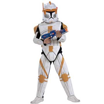  Star Wars Animated Deluxe Clone Trooper Commander Cody Child Costume