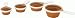 Chef'n SleekStor 4-Piece Collapsible Measuring Cup Set, Apricot/Meringue