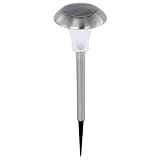 EGLO 4er-Set LED-Solar-Leuchte Edelstahl