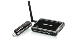 4 Port USB 2.0 Wireless Hub - Compatible with Windows XP and Vista not Windows 7