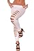 Amour - New Black Stretchy Getting Ripped Leggings Tights Pants (White)