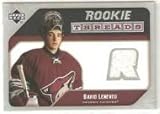 2005-06 Upper Deck Rookie Threads #RTDL David Leneveu - Phoenix Coyotes (Piece of Authentic Jersey ) (Hockey Cards)