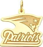 14K Gold NFL New England Patriots Logo Charm