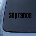 SOPRANOS - Vinyl Decal Sticker #A1371 | Vinyl Color: Black