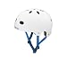 Pryme 8 V2 Helmet, SM / MD (55-57 cm), White, w/Blue, Straps