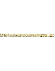 8mm 14k Fancy Hand Made Link Bracelet 7"