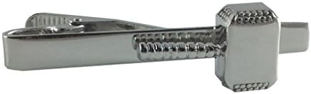 Silver Tie Bar with Hammer of Thor Emblem