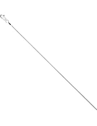 925 Sterling Silver 1.4 mm (1/16 Inch) Spiga Wheat Chain Necklace 16" w/ Lobster Claw Clasp