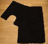 Twist Black 2 Piece Bath Mat Set