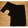 Twist 100% Cotton Black 2 Piece Bath Mat Set