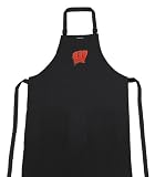 University of Wisconsin Logo UW Badgers College Logo Apron TOP RATED for FOR Grilling, Barbecue, Kitchen and Cooking Best Unique Gifts for a Man, Men, HIM HER Women, Ladies. GIFT IDEA!
