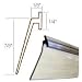 Angled Clear Vinyl Framed Shower Door Drip Sweep - 36-in long