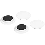 E-Value カラーマグネット 大 直径40mm 4個入 ホワイト EMT-04WH