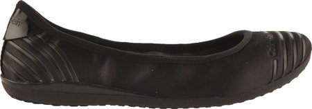 Calvin Klein Women's Romie Satin/Two Tone Patent Slip-On Fashion Sneaker,Black,8.5 M US