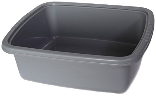 Plastic Dish Pan Rectangular (Height 5'3/4 Inch Width 11 Inch Length 13 Inch)