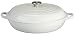 Le Creuset Enameled Cast-Iron 3-1/2-Quart Braiser, White