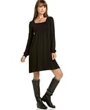 Pink Rose Long-Sleeve Banded-Bottom Dress